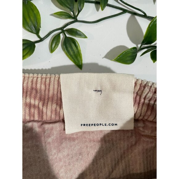 We The Free Gala-Vanting Low Rise Mini Skort Corduroy Pink & White Striped Sz/25 - Picture 15 of 16